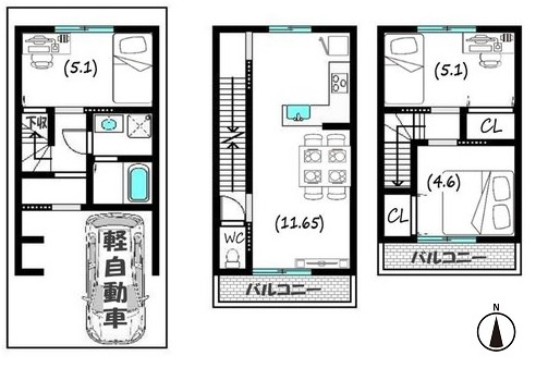 【間取り】 | K41283-Ⅰ号地紫野
