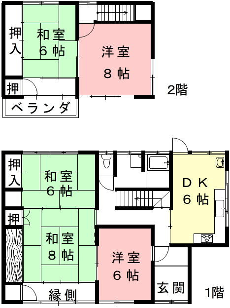 ６５６８６　岐阜市岩崎中古戸建て