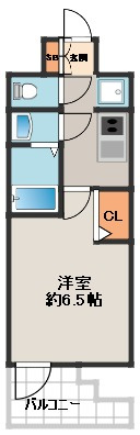 【間取り】 | プレサンス大国町アドロッソ