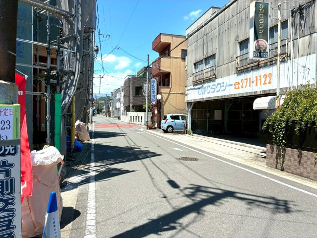 静岡市葵区水落町３期　新築戸建　全２棟　2号棟の前面道路含む現地写真|2025/7/21撮影