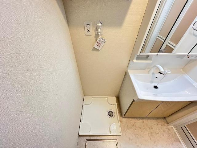 坂戸市関間4丁目アパート新築工事のその他|洗濯機置場（イメージ）