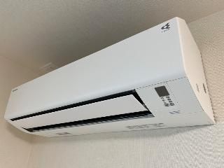 坂戸市関間4丁目アパート新築工事の設備|エアコン（イメージ）