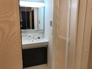 日高市上鹿山マンション新築工事の洗面所|洗髪洗面化粧台（イメージ）