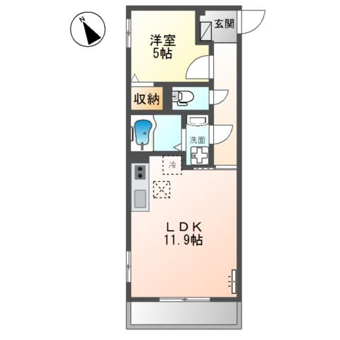 日高市上鹿山マンション新築工事の間取り