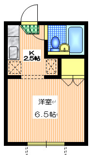 五本木ハイツの間取り|★角部屋★