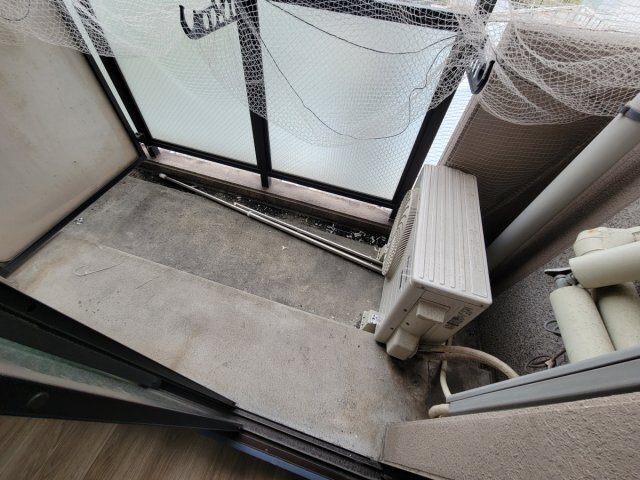 ジュネス姫路Ⅱのバルコニー
