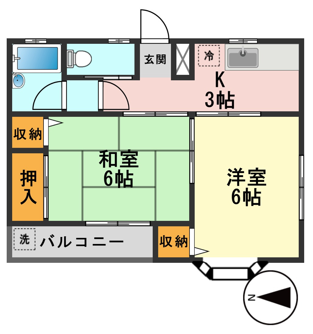 グリーンテラス・イーストの間取り