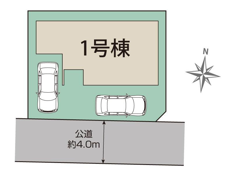 半田市上池町2丁目38-1『仲介手数料無料』新築戸建ての区画図