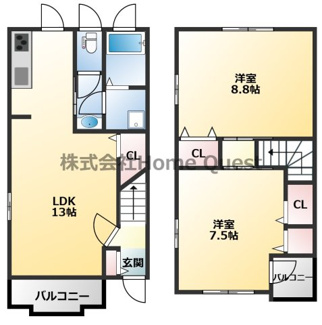 【間取り】 | ハンプトンコート宮町