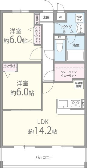 サンヴィラ24の間取り
