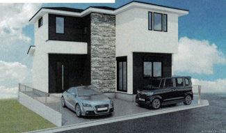 【外観パース】 | 海老名市国分北3丁目  1号棟 1期 | 建物完成時に異なる場合がありその際は現況優先となります