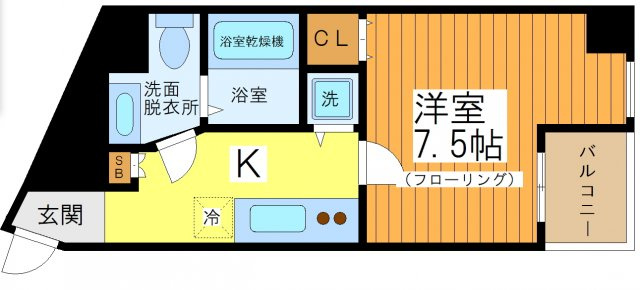 COLORS　GARDEN桜上水の間取り