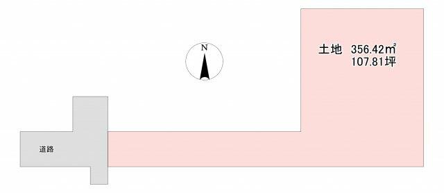 萩生 岸ノ下　売土地の区画図