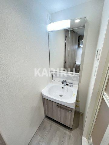 プレサンス野江内代ペルティエ の洗面所|同物件別部屋の写真です。カラーが違います