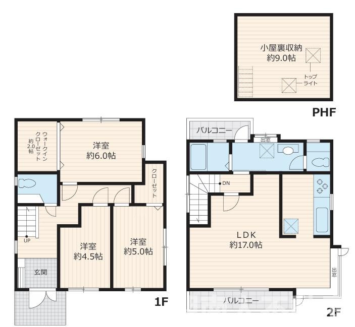 藤沢市湘南台７丁目２１－６戸建ての間取り