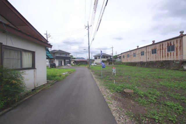 鹿沼市下武子町　土地　区画②の前面道路含む現地写真