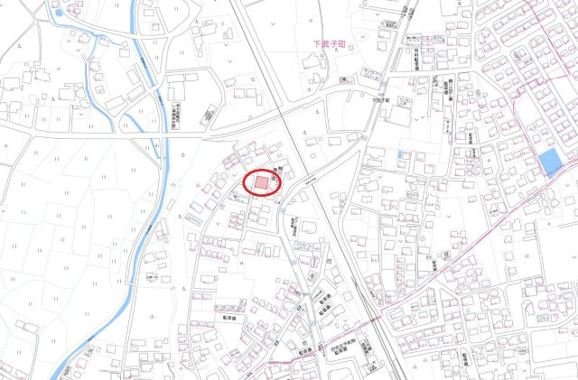 鹿沼市下武子町　土地　区画②の地図