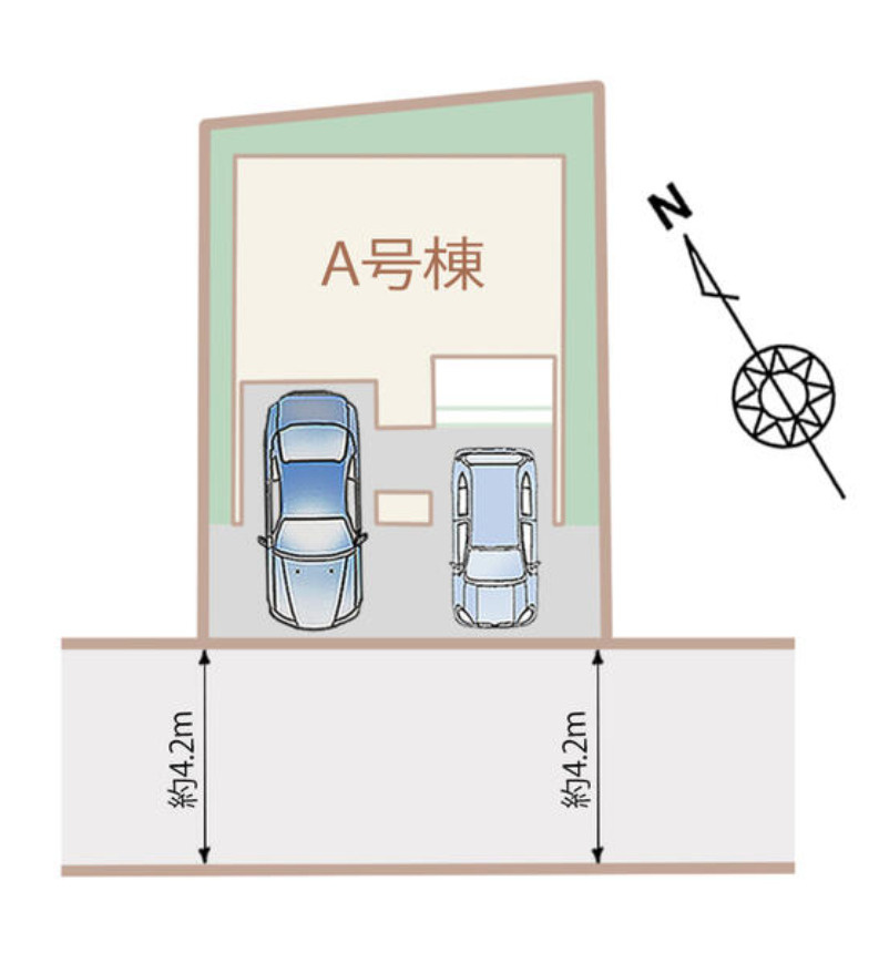 売新築戸建　静岡市駿河区向敷地４丁目の区画図