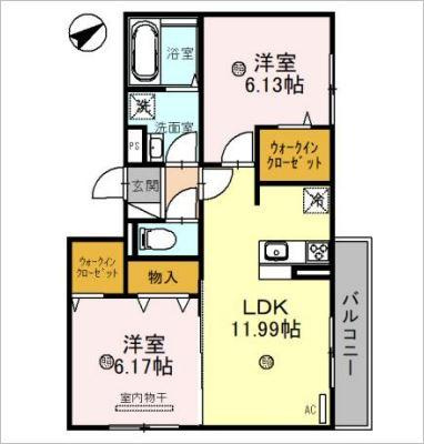 デーヴァ林崎の間取り