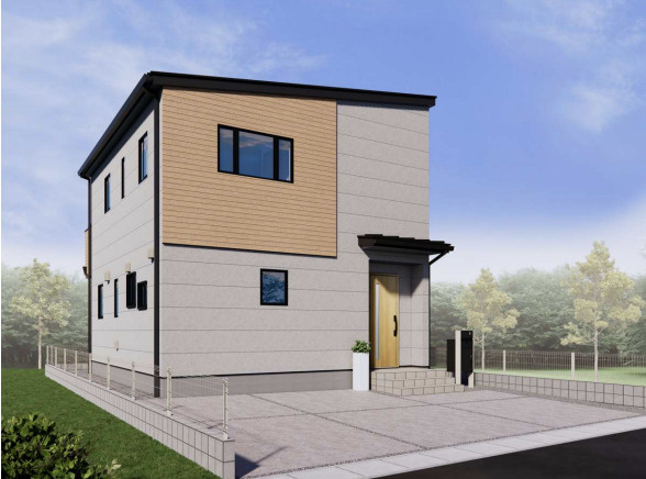 【外観パース】 | 桶川市下日出谷東3丁目　新築戸建　全6棟　3号棟 | 3号棟