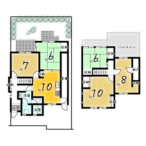 乙訓郡大山崎町字円明寺小字脇山の中古テラスハウス