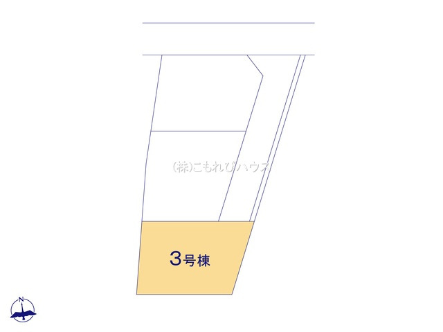 鴻巣市原馬室　新築一戸建て　（3区画）　03の区画図|3号棟