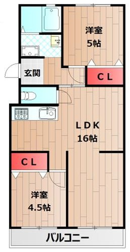 グリーンハイム山口の間取り