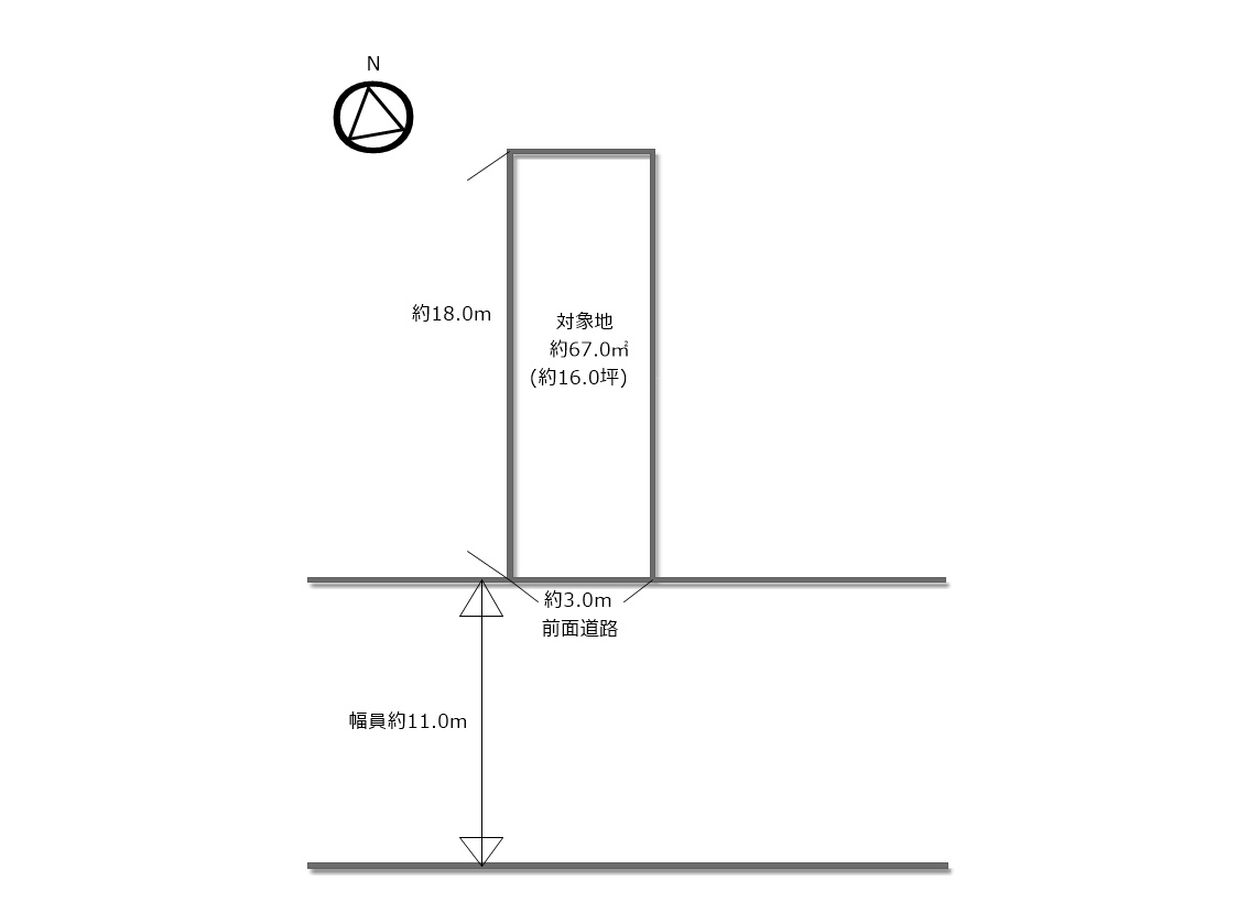 大阪市都島区高倉町3丁目の区画図