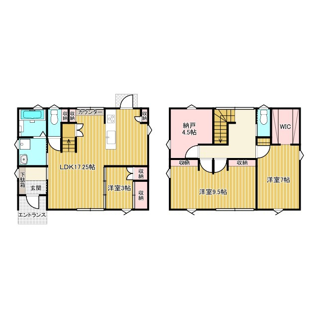 稲荷新田町中古の間取り|■間仕切り設置で4LDKに変更OK