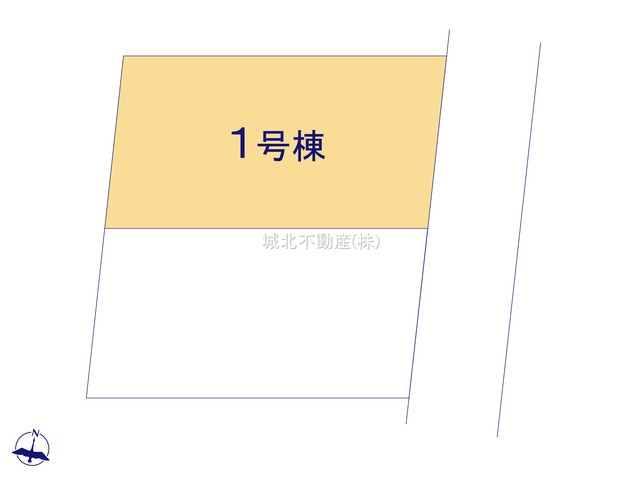 練馬区関町北5丁目 全2棟 1号棟の区画図