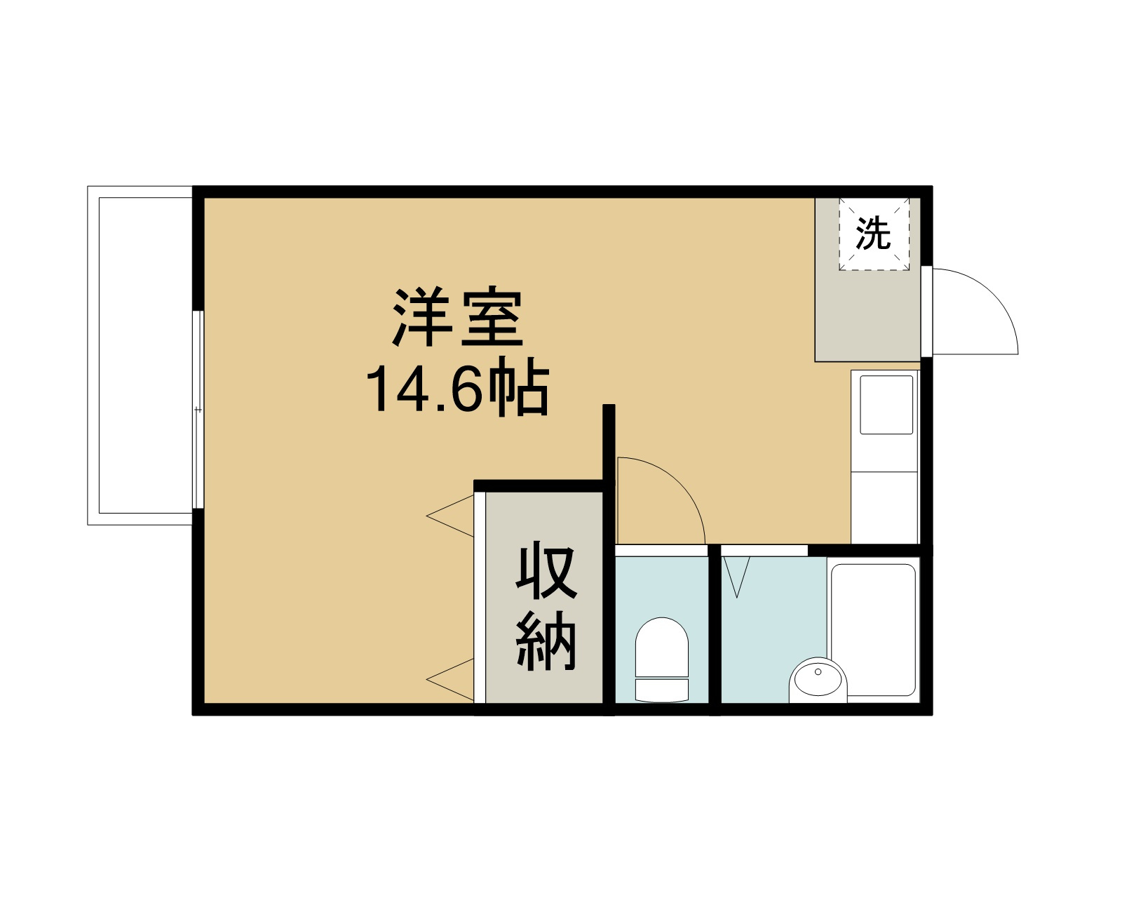 コーポフレンドリーⅢの間取り