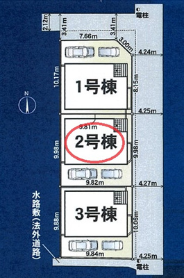 【区画図】 | クレイドルガーデン八尾市新家町第１ | 区画図