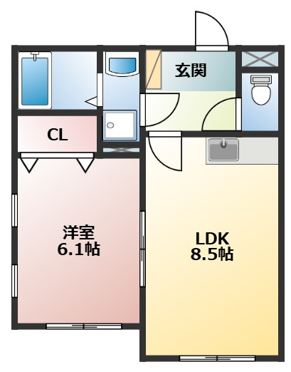スプレッドKの間取り