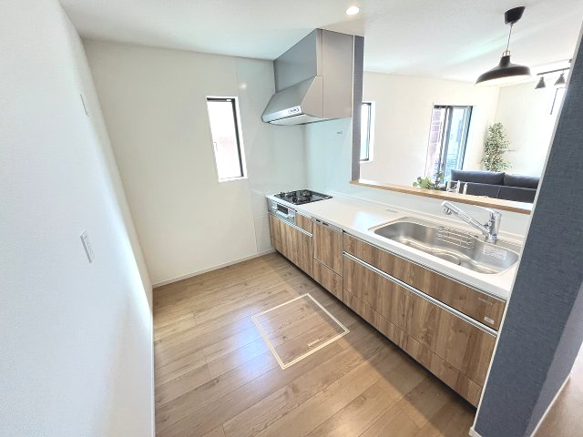 【キッチン】 | 糸島市板持1期・平屋　1号棟（全1棟）【仲介手数料無料・0円】 | 現地写真。