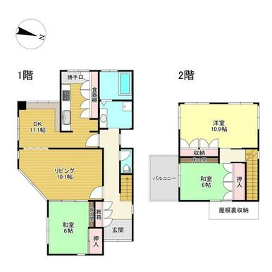幾久富貸家の間取り