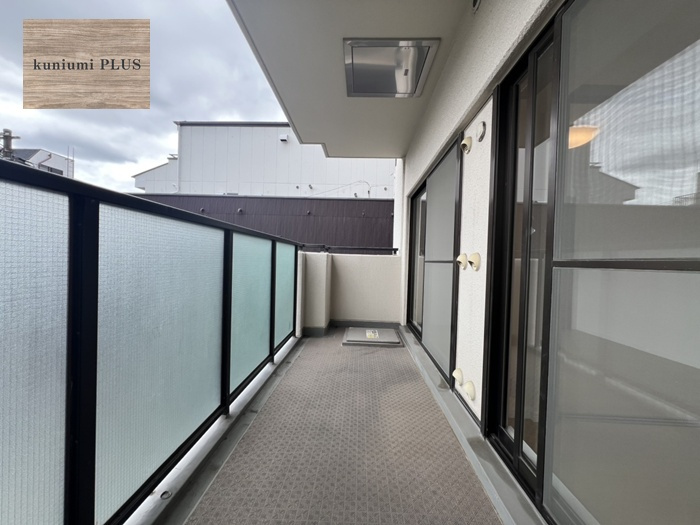 都島ビューハイツのバルコニー