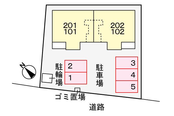 エスポワール　　刈谷市近郊の賃貸ならクラスホーム刈谷店の駐車場