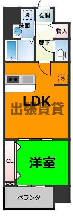 仲介手数料0円！！ザ・シンフォニア新栄の間取り