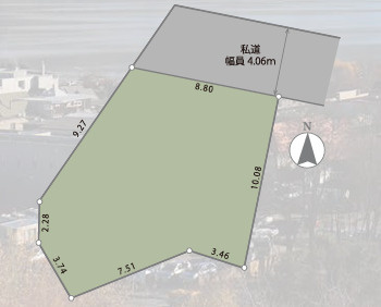 売地　茅ヶ崎市東海岸北5丁目の土地図