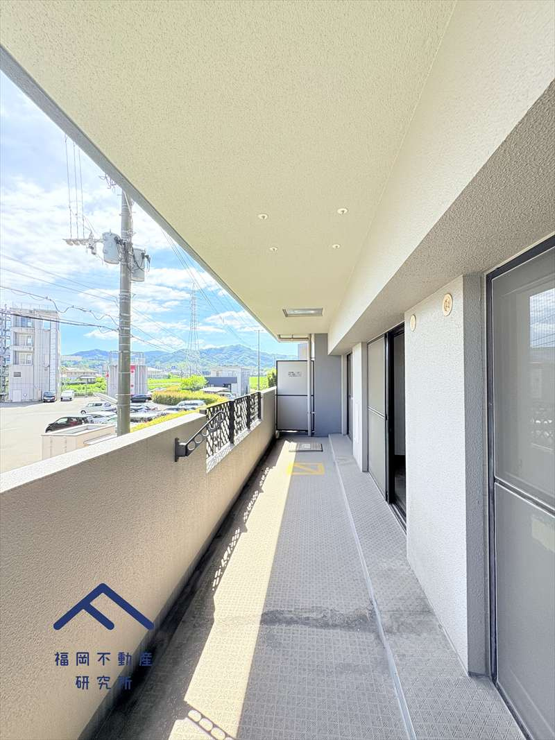 ロワールマンション二日市3のバルコニー