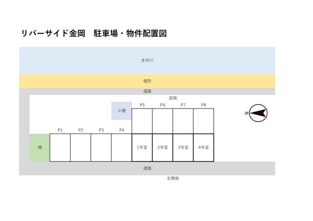 リバーサイド金岡の区画図