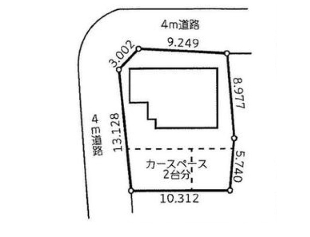 【区画図】 | 川越市笠幡 | 広々５０坪の敷地です