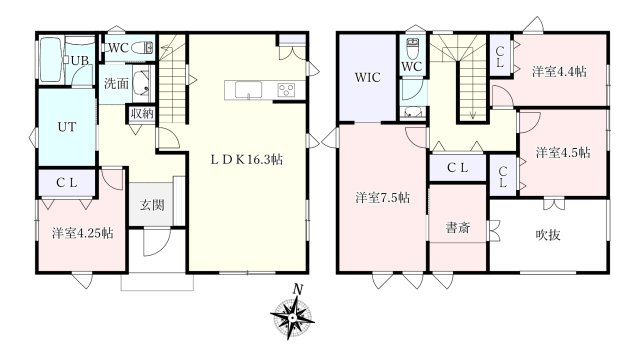 ～家そのものが、美しいインテリア。～千歳町中古住宅の間取り