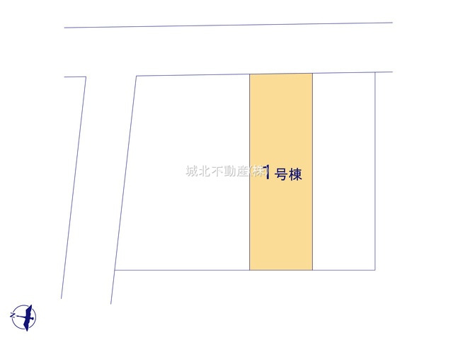 練馬区高野台4丁目 全2棟 1号棟の区画図