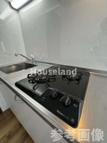 岩出市山のアパートのキッチン