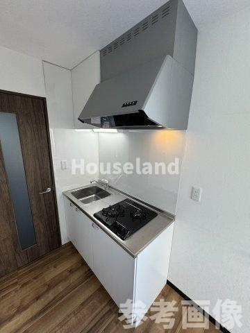 岩出市山のアパートのキッチン