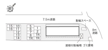 レオパレスピュアの区画図