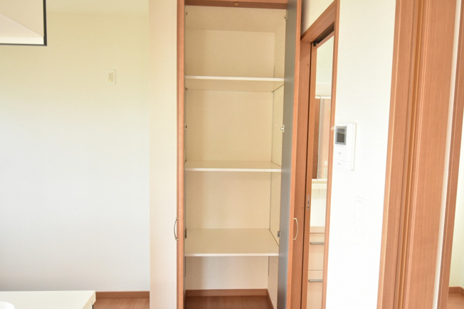 【内観：施工例】 | 鴻巣市本町３丁目　新築住宅全２棟 | 奥様に好評の食品庫（同仕様）