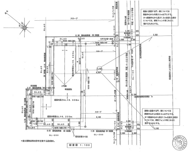 【区画図】 | 鴻巣市本町３丁目　新築住宅全２棟 | 間口５ｍで車の出し入れもラクラクです♪