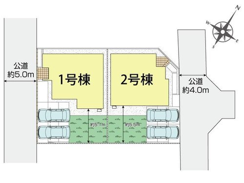 ブルーミングガーデン　倉敷市笹沖(2期)【仲介手数料無料】の区画図